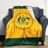 The Socceroos Australia Print Flannel Blanket High Quality Warm Comfortable Cover for All Seasons Perfect for Gifts Home Decor