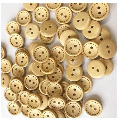 Удобный Burlywood Rounded Durable Woodiness Handmade Crafts Button Cute Practical