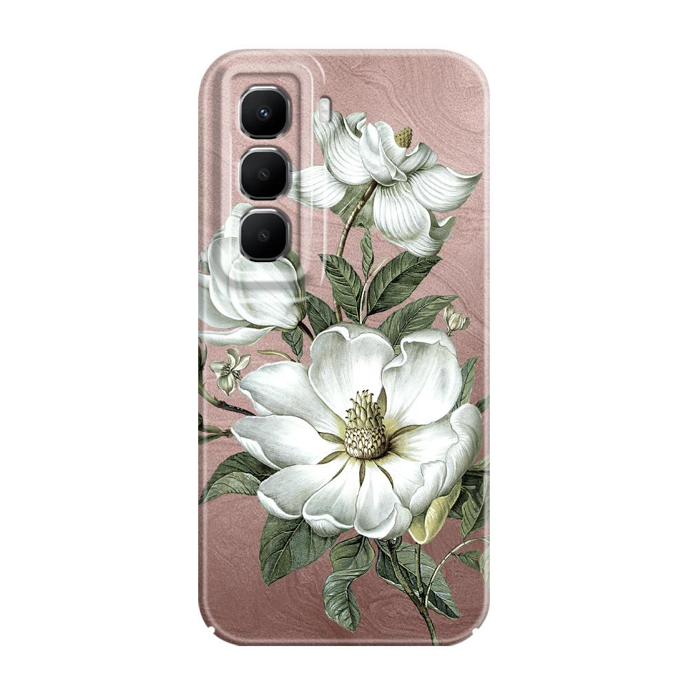Потрясающий чехол для телефона с магнолиями для Infinix Hot 60 60I 40 30I 12 10 Note 50 30 Pro Plus Play 4G 5G Пленка Жесткая крышка