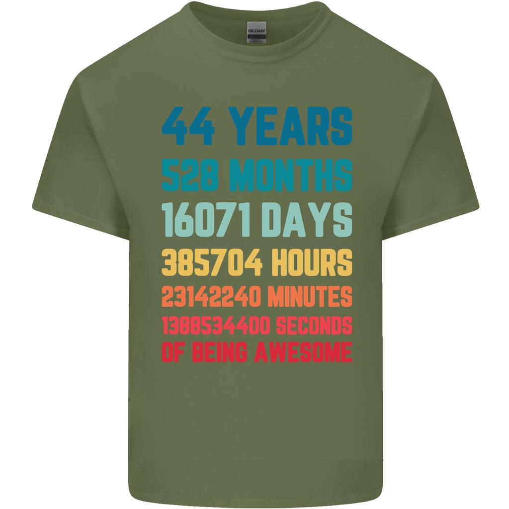 44th Birthday 44 Year Old Unisexs Light Cotton TShirt