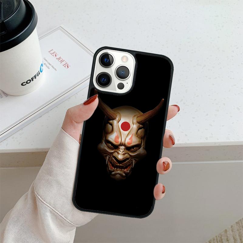 Чехол для телефона с демоном Хання Они для iPhone 17 Air 16 pro max 15 14 plus 12 13 Защитная крышка coque
