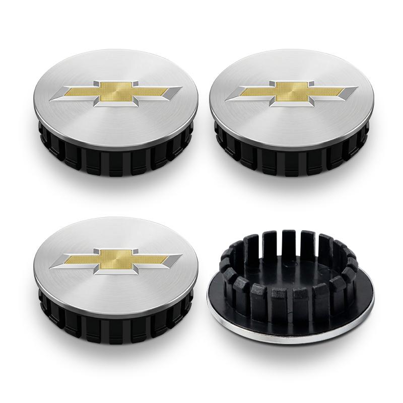 AABJT1 4PCS 59mm Car Badge Emblem Wheel Center Hub Caps Rim Hubcap Cover for Chevrolet Cruze Malibu Sail Spark Captiva Equinox Tracker