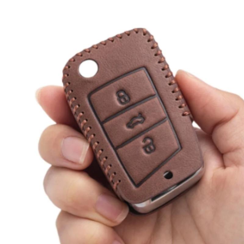 Чехол для ключа автомобиля для Vw Volkswagen Golf 7 Mk7 Tiguan Mk2 T-Roc T-Cross Skoda Octavia Kodiaq Karoq Seat Ateca Leon Брелок