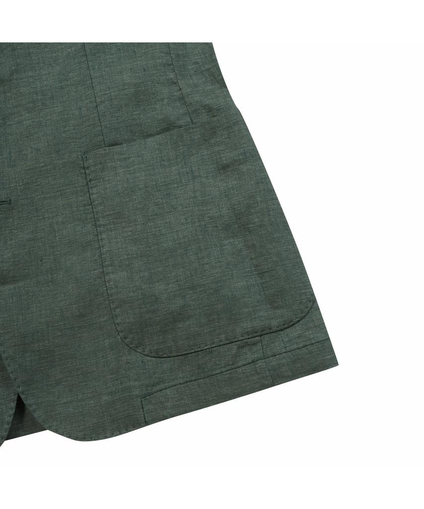 Brentwood [Selection] 100% Linen Solid Jacket Brjcm26831Khx