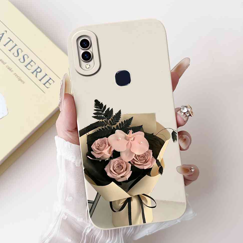 Для vivo V9 1723 Чехол Vivo V9 Youth 1727 1726 Модные Цветы Мягкий Силиконовый Задний Чехол Для Vivo y85 Y85 6.3" Защитные Чехлы
