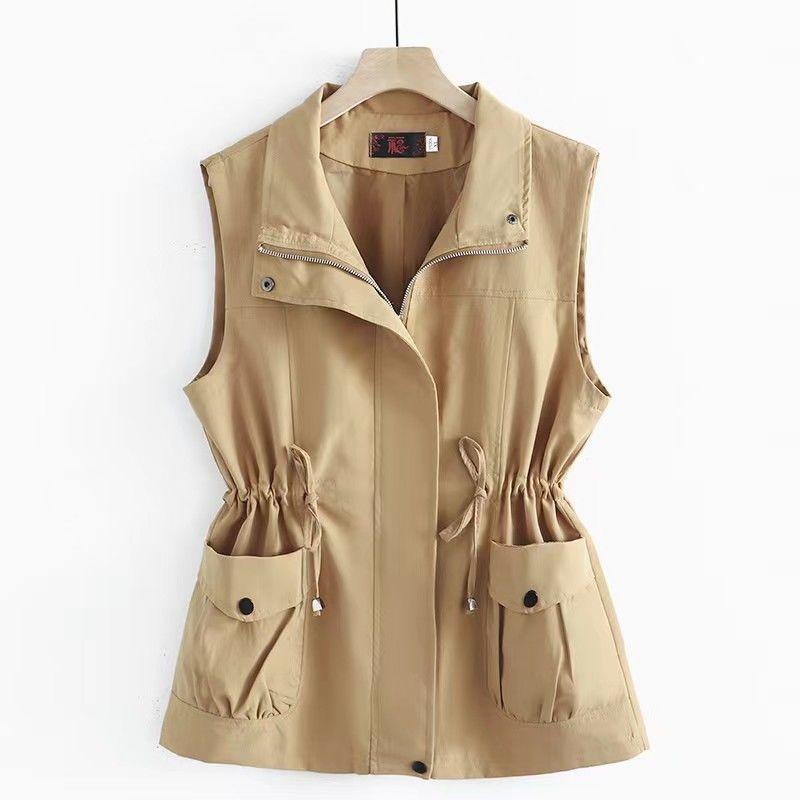 Spring and Summer Women's Fashion Mid-length Loose Waist Casual Vest