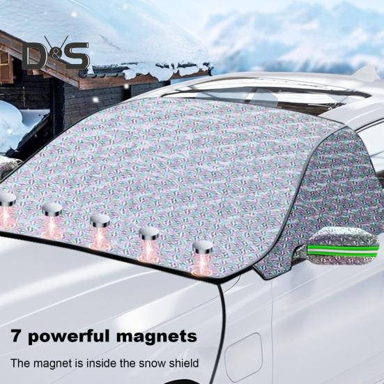 Защитное покрытие для лобового стекла автомобиля, алюминиевая пленка, защита от снега и льда, защита зеркала заднего вида, универсальное покрытие для лобового стекла, защита от снега