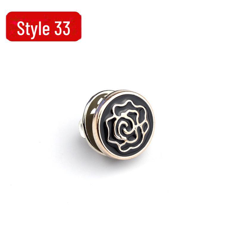 Anti-Exposure, Concealed, Removable and Sew-Free Pearl Shirt Brooch Buttons