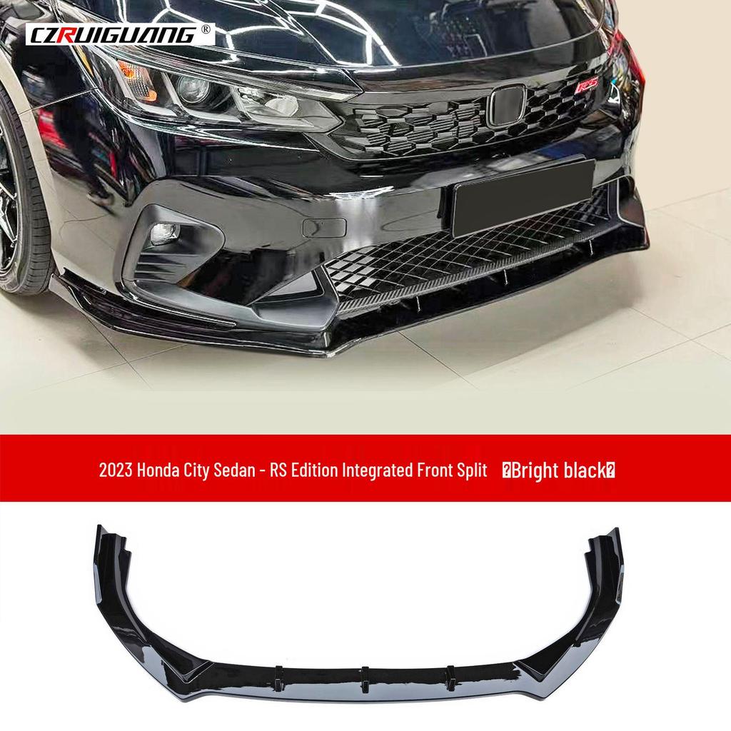 Обвес RS для Honda City Sedan: Передний сплиттер, Бампер, Задний спойлер, Пороги, Решетка радиатора для модели 2023 года.