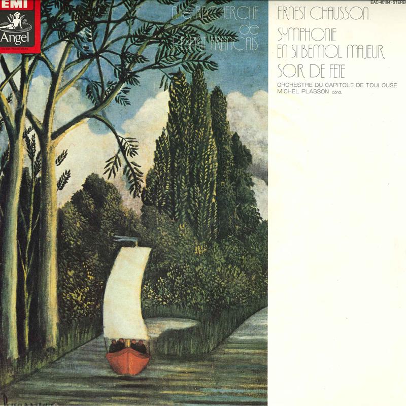 LP Record MICHEL PLASSON, ORCHESTRE NATIONAL - Chausson: Symphony In B Flat, Soir EAC40184 ANGEL Japan Classical Used
