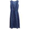 Ennea Botanical No Sleeve Knee-length Dress S Navy Women Used