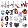 Skull Demon Pumpkin Head Ghost Halloween Pendant Jewelry Beads For Original Bracelet Plata De Ley Boutique Charms Gift