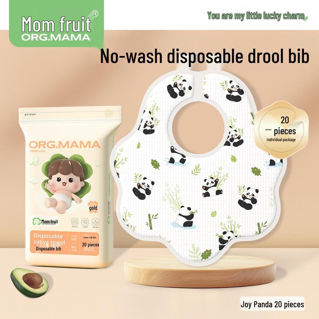 Disposable Waterproof Baby Bib - Anti-Spit-Up, Large Size, Non-Pure Cotton