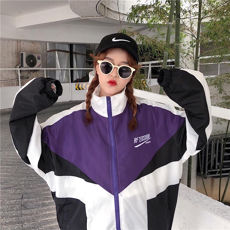 Куртка пэчворк в стиле колор-блок Харадзюку - Унисекс летний уличный стиль