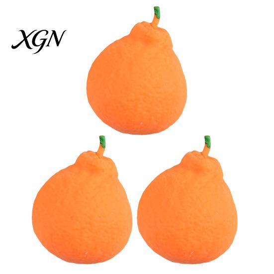 Desk Stress Relief Toy 1/2/3/Pcs Orange Squeeze with Mesh Bag Relieving Dekopon Fruit-shaped Tangerine Stretchy Anti-anxiety Simulation Fruit Sensory