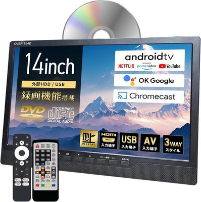 Tokyo Deco Смарт-телевизор с DVD Android Цифровое эфирное Голосовой USB Жесткий диск Google Assist Prime Android 3 Питание HDMI Google HDMI SmartTV V o000