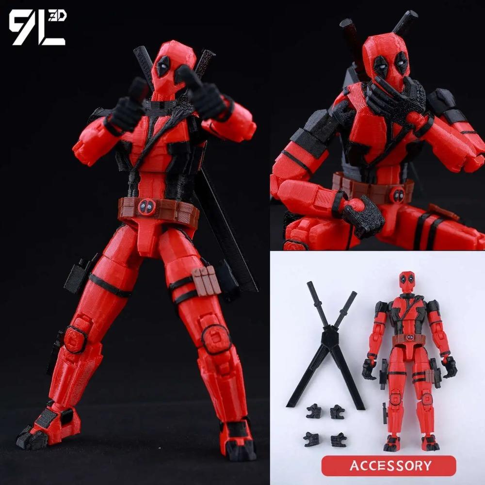 9L3D Printed Lucky Dummy 13 Jujutsu Kaisen Fushiguro Toji Anime Multi-Jointed Shapeshift Toys Action Figures Mannequin Model