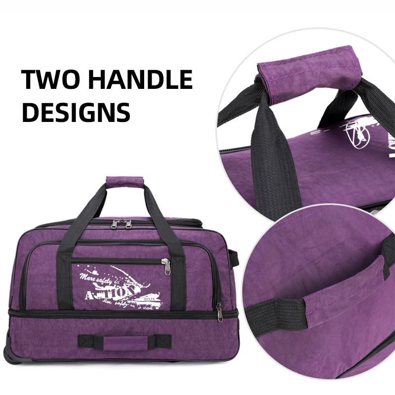 Оксфордский холст дорожная сумка на колесах Компактный водонепроницаемый складной багаж большой вместимости унисекс