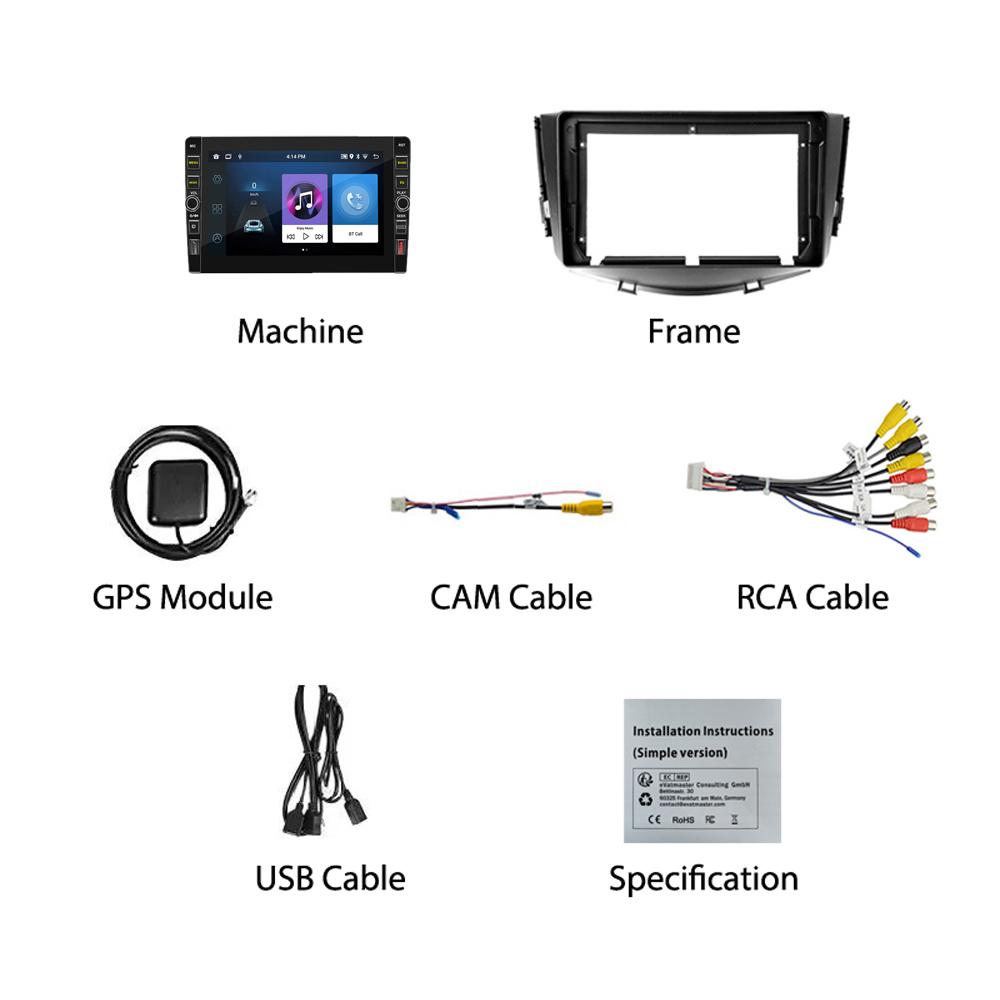 8 дюймов для Lifan X60 2012-2016 с кнопкой Android автомобильный радиоприемник мультимедийный плеер навигация стерео GPS 2 Din Carplay 2 + 32 ГБ