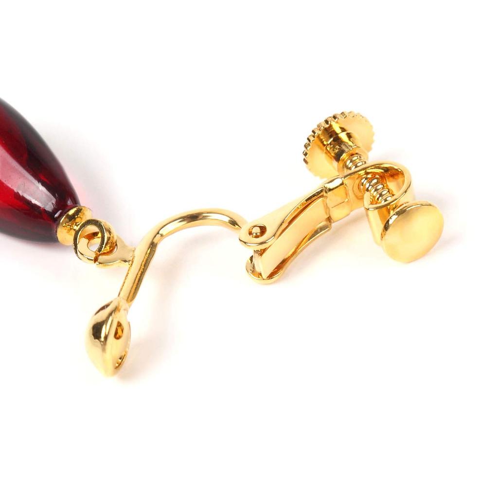 Наусика Серьги-кольца Свободные Серьги из янтаря Весенний тип Рубиново-красный Янтарно-красный Каплевидные Хирургическая нержавеющая сталь Аллергия на металл Силиконовое покрытие Нет