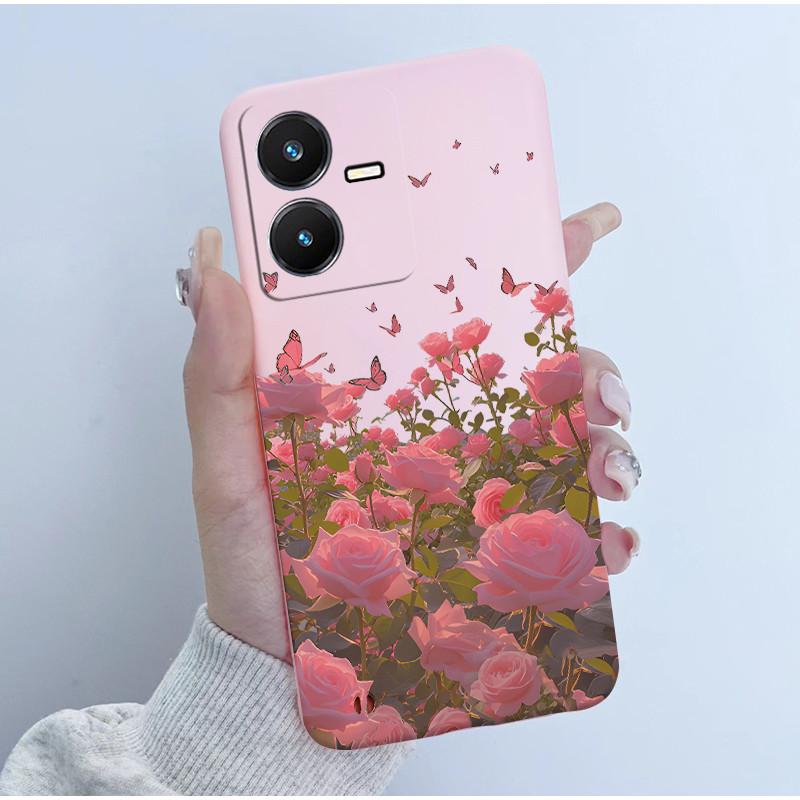 Чехол для Vivo Y22 Y22s Y35 Милый Астронавт Панда Мягкий ТПУ Силиконовый Чехол для телефона для vivoY22s Y 22s V2206 V2207 Y 35 V2205 Coque