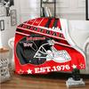 Life Is Full Of Football Shawl Blanket Personalized Name Option Soft Comfortable Stylish For Bedroom Bed Sofa Office Camping Warming Perfect Gift For