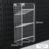 miflame Wall-Mounted Pegboard Organizer with iPad Stand