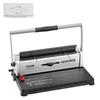 Coil Spiral Binding Machine, Manual Book Maker 34-Holes Binding 120 Sheets, Punch Binder with Adjustable Side Margin, for Letter Size, A4, A5