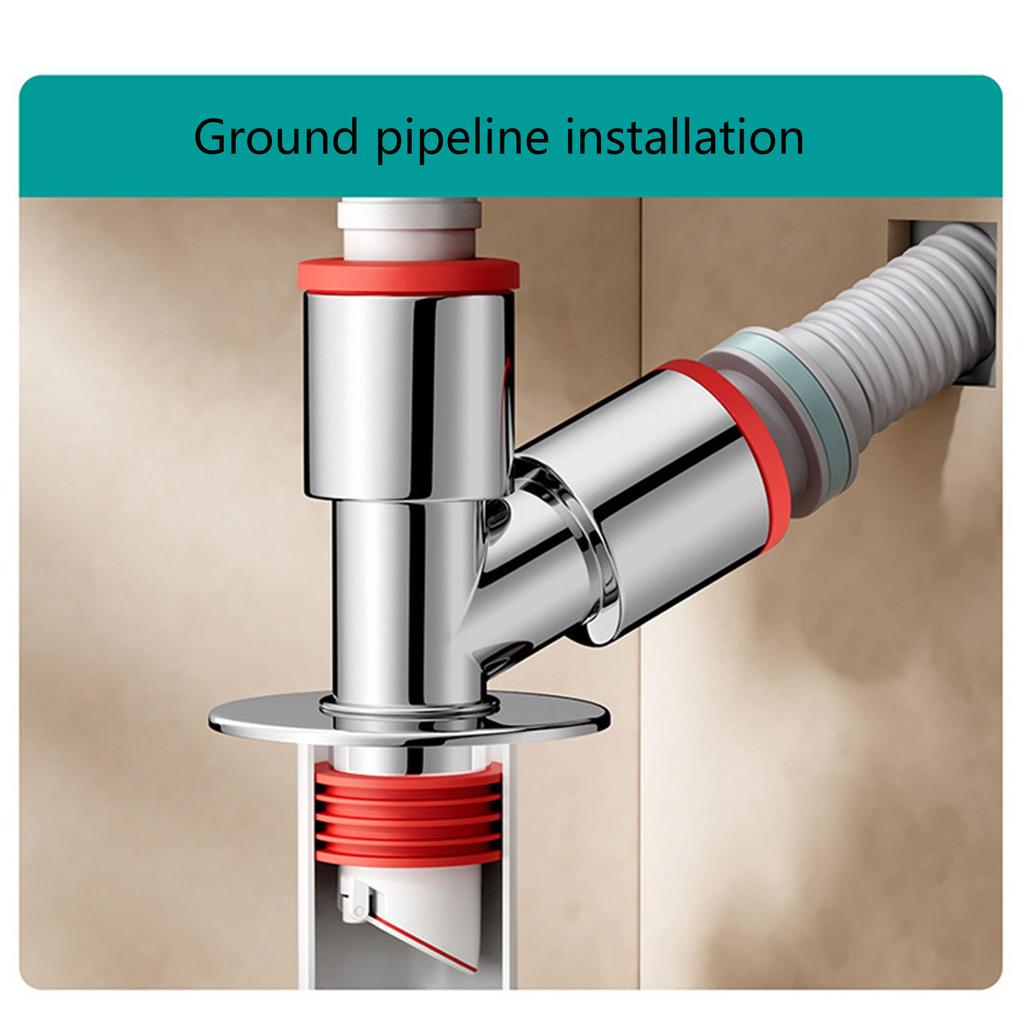 Deodorant Sewer Basins Sink Elbow Pipe Connector Washing Machine Floor Drain Pipe Tees Sewer Elbow Pipe Tees Joint