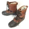 80s-90s Canada Leather Snow Boots Brown 9 / 26.5-27.0 Vintage(USED)