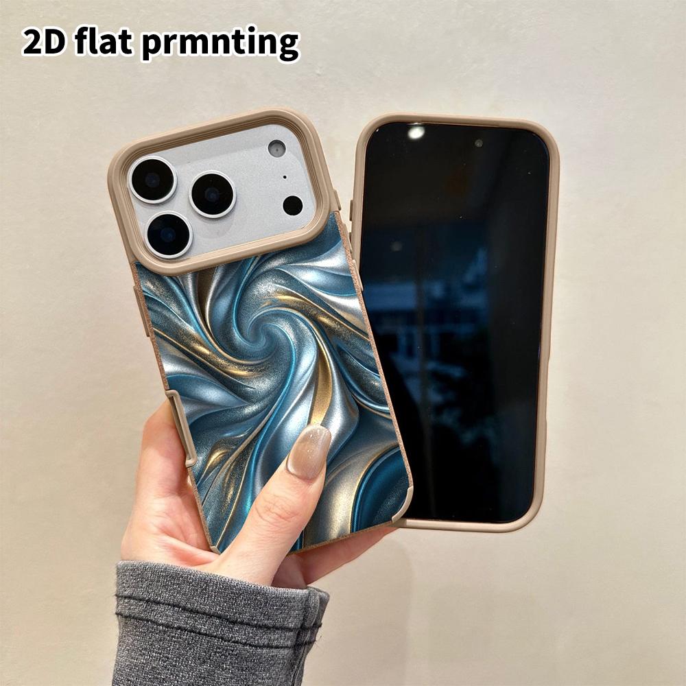 Чехол для телефона: 2D плоская овечья кожа подходит для iPhone 18 17 16 15 14 13 Pro пленка защитный чехол, розовый зеркальный металл, рождественский и хэллоуинский подарок