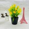 Small Orchid Plant Faux Greenery Plastic Potting Decor For Home And Office Use
