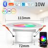 Bluetooth Smart LED Downlight 10W 15W Smart Life APP LED Lamp Bulb Dimmable RGB Remote Control Lamp For Living Room Bedroom