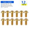 Deemount M5x10 Титановые Болты для Ротора Дискового Тормоза CNC T25 Torx TC4 Ti Винты Велосипедный Тормозной Диск Высокопрочный Ультралегкий Крепеж