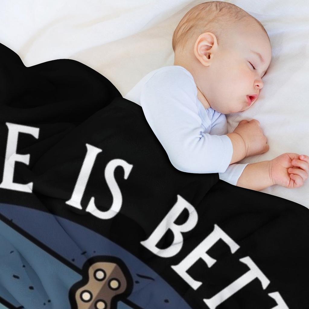 Life is Better with Bluegrass (Banjo) Throw Blanket Large Stuffeds Sofa Quilt Tourist Blankets