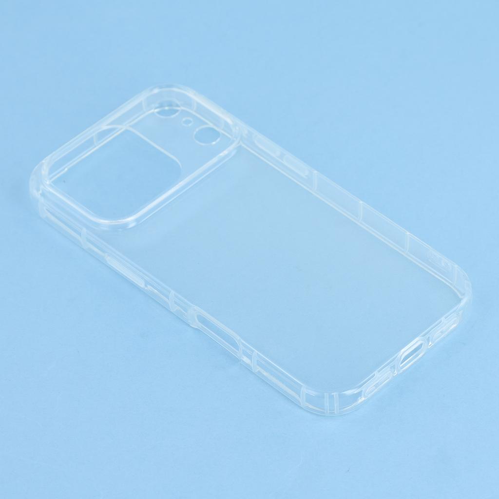 Для iPhone 17 Pro Чехол Прозрачный ТПУ Задняя крышка телефона Защита подушками безопасности