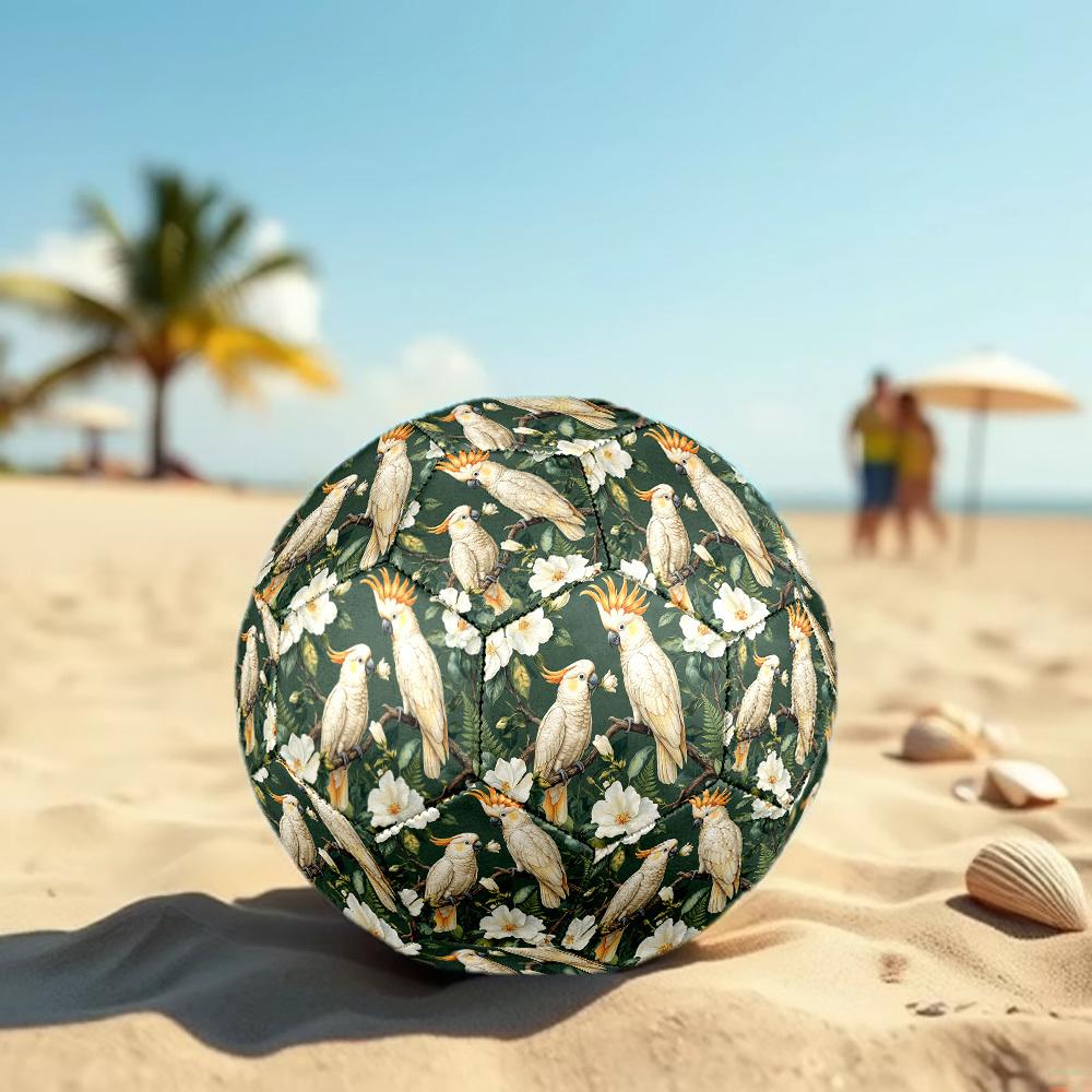 1pc Cockatoo Floral Fantasy Durable Size 5 Soccer Ball Professional Match Training Football Indoor &Outdoor Sports Ball p60174