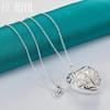 925 Sterling Silver Heart Pendant 16-30 Inch Necklace Fashion Jewelry