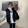 Женская осенняя бейсбольная одежда с надписью Loose Letter Casual Top