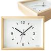 Часы двойного назначения 2 Настольные часы Настенные часы Непрерывная секундная стрелка Натуральный клен km-53HM H. 220×170×50мм