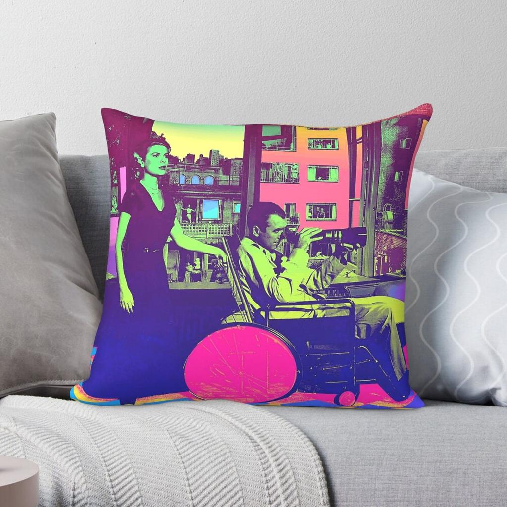 Rear Window James Stewart Grace Kelly Square Pillowcase Polyester Linen Velvet Printed Zip Throw Pillow Case Home Cushion Cover