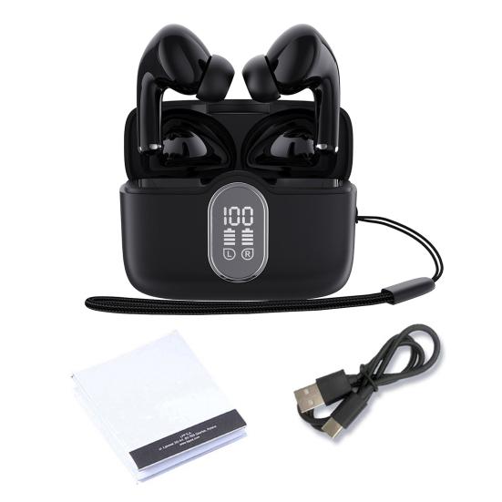 Беспроводные наушники Светодиодный индикатор питания IPX 4 Водонепроницаемый HiFi звук Увеличенный срок службы батареи Bluetooth-совместимые наушники 5.3