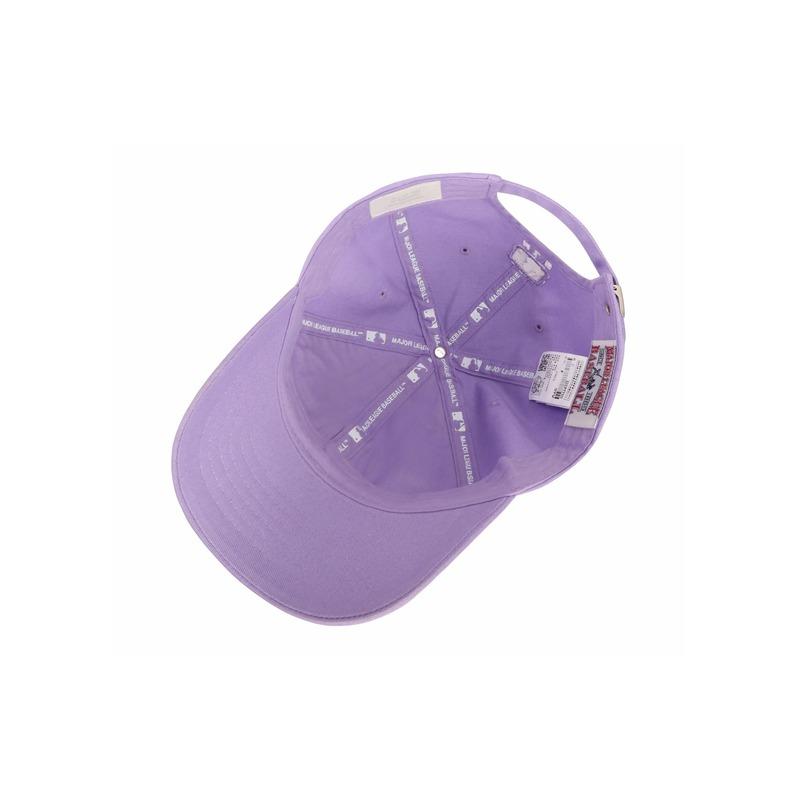 MLB Letter embroidered soft top cotton peaked cap CP77 same style for men and women Purple-07V old version/07LDS new version F without packaging