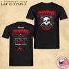 Hatebreed 2025 Кардифф Великобритания Тур Эксклюзивный Концерт 3 Июля Футболка Унисекс Футболка