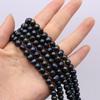 AA Freshwater Black Pearl Round Isolation Beads 8-9mm For Jewelry Making DIY Necklace Braclet Earrings Accessory