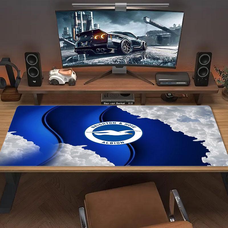 Brighton & Hove Albion Large Size Mouse Pad Large Gaming Table Cushion Non-slip Laptop Tablet Big Mousepad XXL Mat Mini PC Playmat With Lock edge