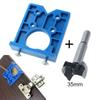 35MM Concealed Hinge Hole Drilling Guide Carpenter Woodworking Tool Hole Opener Locator For Door