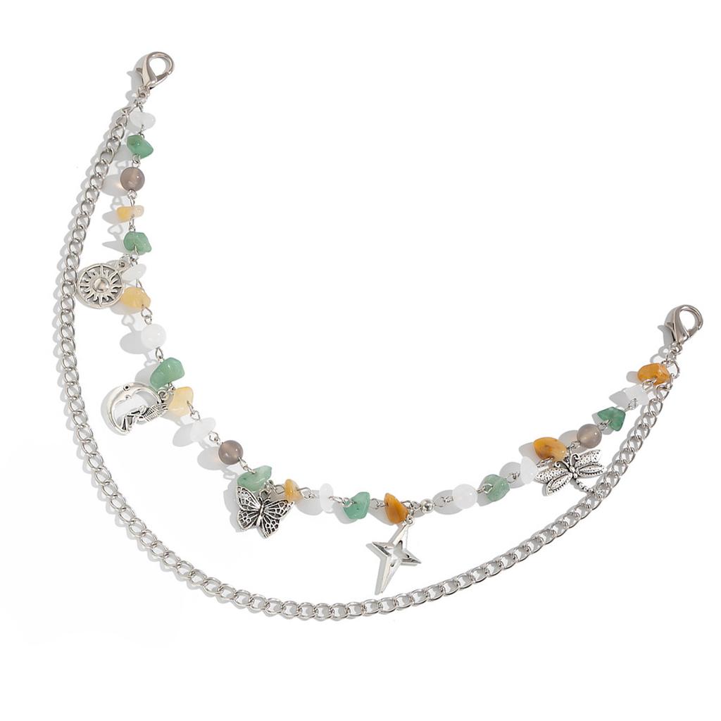 Элегантные бабочки-стрекозы, подвесные украшения, неровные гравии, украшения для сумок-цепей, модные аксессуары для рюкзаков в стиле панк