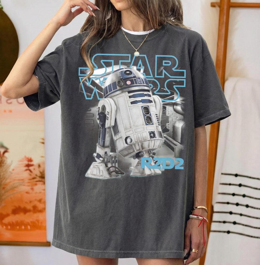 Vintage R2-D2 Shirt, Star Wars Droid Tee, Astromech Droid Clothing, Disney Hollywood Studios Galaxy's Edge Family Vacation Trip