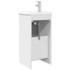 Bathroom Cabinet with Wash Basin Glossy White